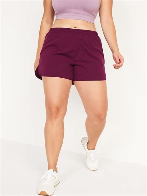 Old Navy Mid Rise Stretchtech Dolphin Hem Run Shorts For Women 4