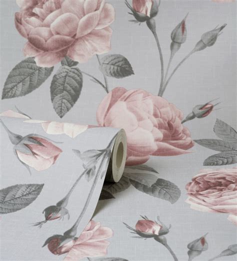 Papel Pintado Flores Rom Nticas Estilo Vintage Marietta