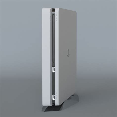 Sony Playstation 4 slim white 3D model | CGTrader