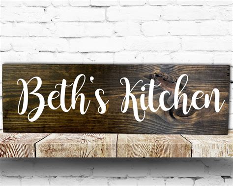 Custom Kitchen Sign Kitchen Decor Custom Wood Sign Kitchen Etsy