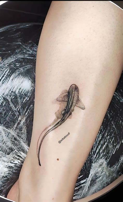 Tatuagem Minimalista Realista Top Demais Minimal Tattoo Shark