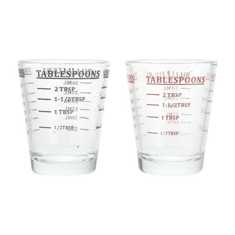 2 Pcs 30ML Glass Measuring Cup Espresso Shot Glass Ounce Cup with Scale ...