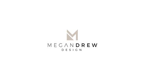 white logo – Megan Drew Design