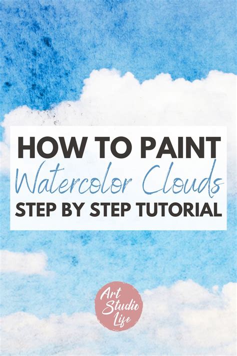 Step By Step Watercolor Clouds Tutorial How To Paint Clouds