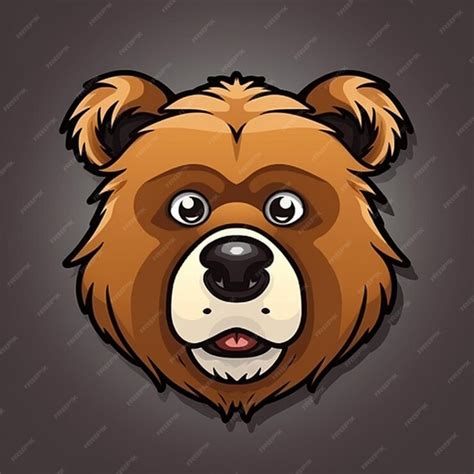 Premium Vector Cartoon Bear Face Clipart Vector Design