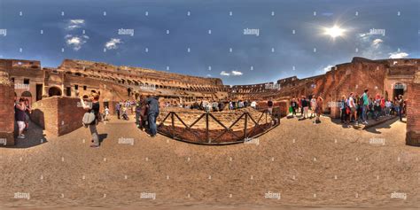 360° View Of Inside The Colosseum Rome Alamy