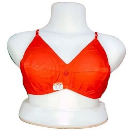 Plain S K Touch Orange Cotton Bra For Daily Wear Size 30 40 At Rs 38