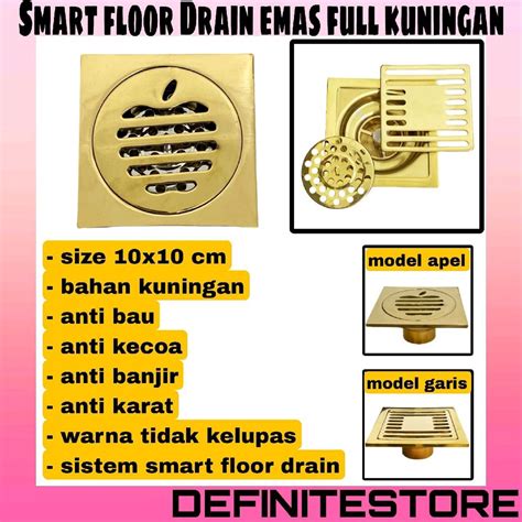 Jual SARINGAN GOT FLOOR DRAIN KUNINGAN ANTI KARAT SERANGGA FINISHING