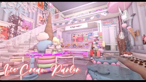 Ice Cream Parlor Tour Bloxburg Youtube