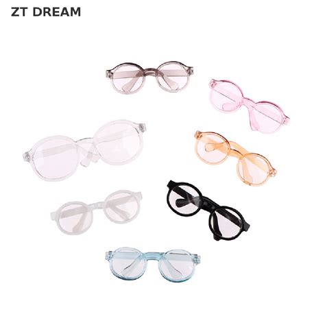 Ztd Plush Doll Glasses Accessory Round Frame 6595cm Eyewear Clear Lens 07 Shopee Thailand