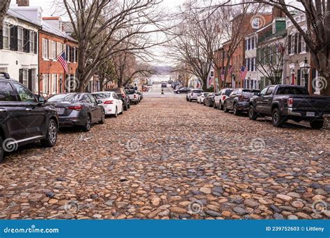 Old Town Alexandria, Virginia with Historic Homes and Cobblestone ...