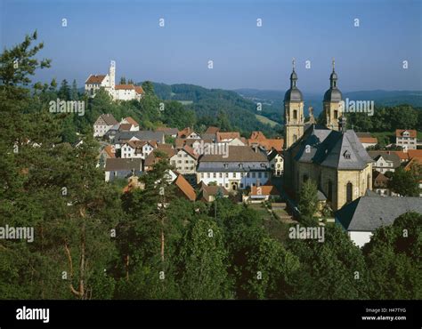 Germany Upper Franconia Gößweinstein Local View Trinity Basilica