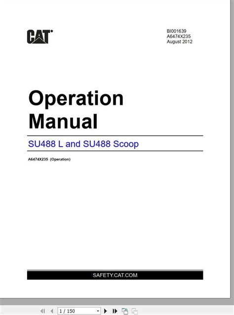 Caterpillar Scoop 488 6 488 4148 Operation And Maintenance Manual