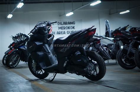 Depan Kanan Honda Vario Cbs Hitam Doff Sporty Active Matte