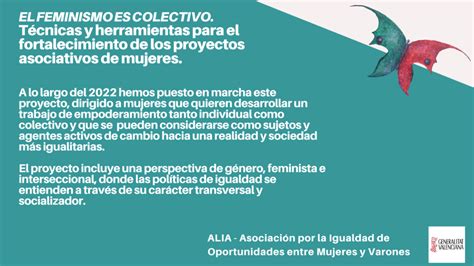 Proyecto «el Feminismo Es Colectivo Técnicas Y Herramientas Para El