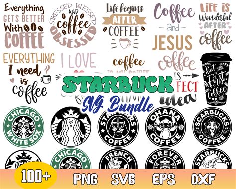 Bundle Starbucks Svg Disney Starbucks Svg Starbucks Coffee Inspire Uplift