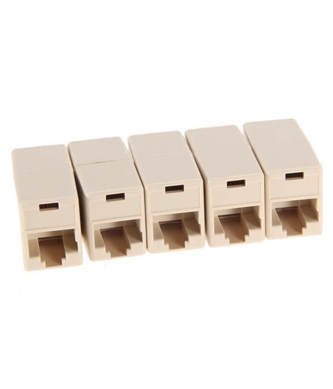 Buy Tius 50pcs Rj45 Cat5 Coupler Plug Network Lan Cable Extender Connector Adap Online At Low