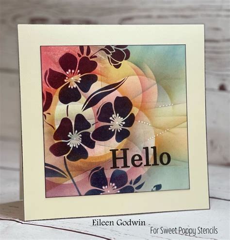 Eileen Godwin On Instagram I Used A Sweet Poppy Stencils Metal