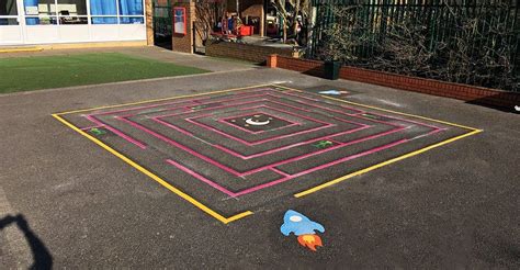 Maze Playground Markings | Fun & Active Playgrounds | Hampshire UK