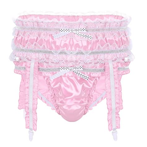 Mens Gay Lingerie Underwear Ruffled Jockstraps Sissy Pouch Costumes