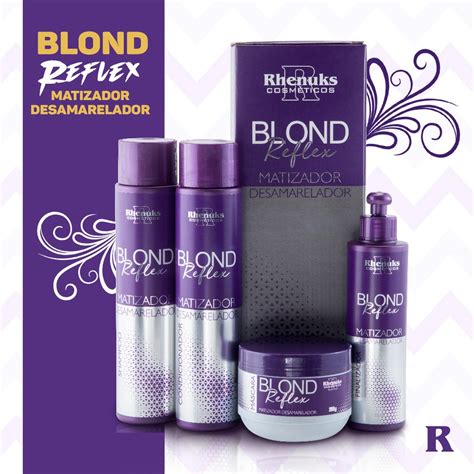 Kit Tratamento Capilar Profissional Blond Reflex Matizador Rhenuks