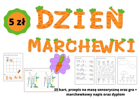 Dzie Marchewki Tylko Z A Kart Z Oty Nauczyciel