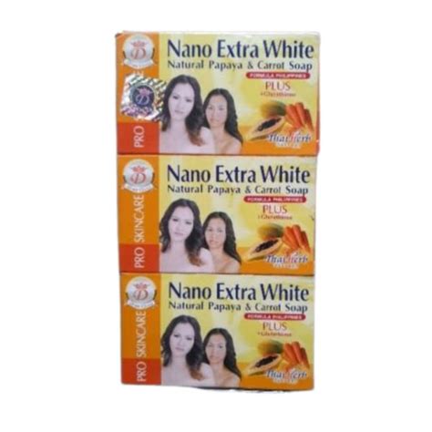 Nano Extra White Natural Papaya Carrot Soap Pcs Main Market Online