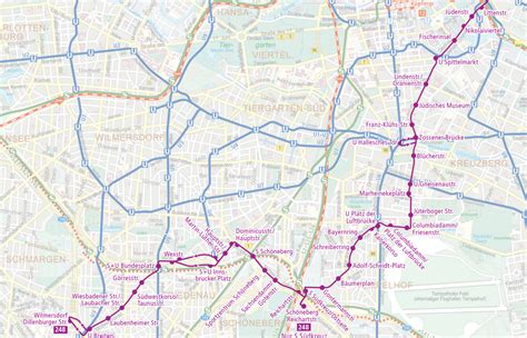 BVG Express Bus 248 Breitenbachplatz Alexanderplatz Vice Versa In