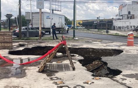 Se Forma Socav N En La Avenida Adolf Horn Notisistema