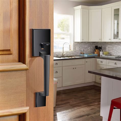 Elemake Front Door Handle - Front Door Entry Handleset with Knob ...