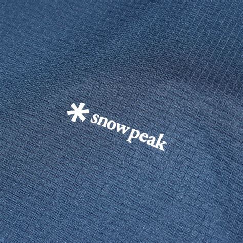 Snow Peak Pe Power Dry Short Sleeve T Shirt Navy Sp I Atmos