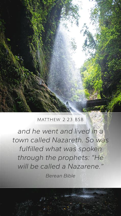 Matthew 2 23 BSB Mobile Phone Wallpaper And He Went And Lived In A