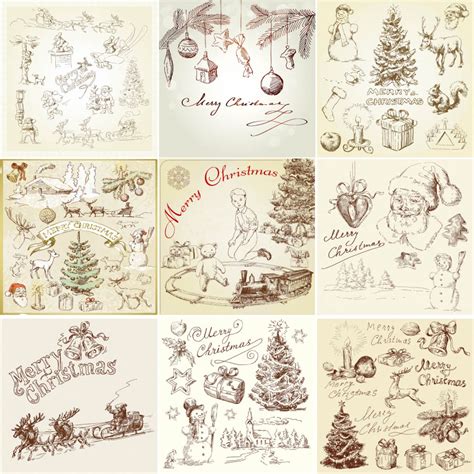 Pencil Drawing Christmas Cards