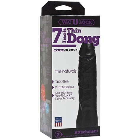 Doc Johnson Vac U Lock Realistic Dildo Black Cock Ball Strap On Harness