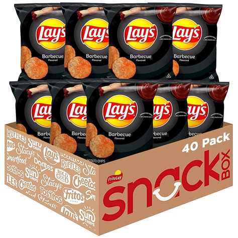 Lays Barbecue Flavored Potato Chips 40 Count