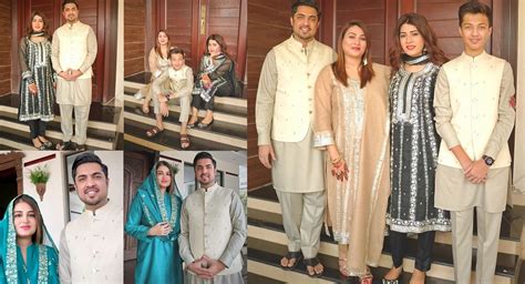 Beautiful Eid Pictures Of Iqrar Ul Hassan With His Wives