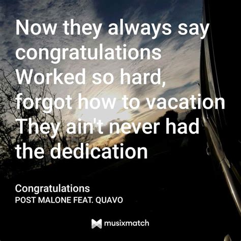 Post Malone Congratulations Lyrics