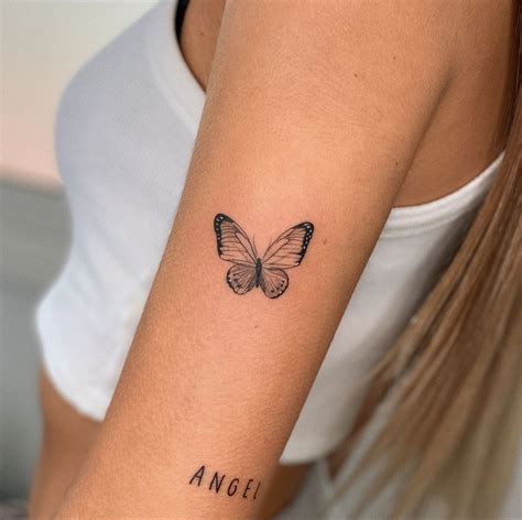 Tatuaje De Mariposa Minimalista Kulturaupice