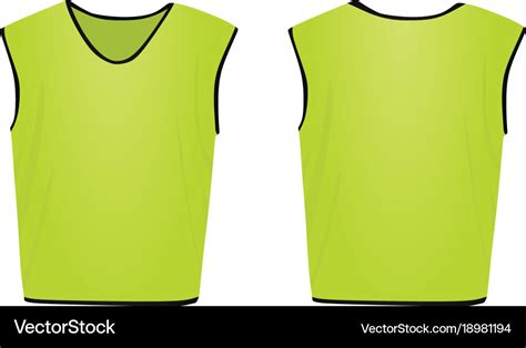 Training Soccer Bib Royalty Free Vector Image Vectorstock