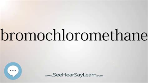 Bromochloromethane Youtube