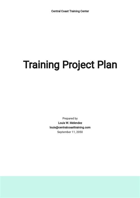 Training Plan Word Templates - Design, Free, Download | Template.net