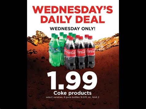 Hy Vee Wednesday S Daily Deal Coke Products 16 9 Fl Oz 6 Pk 1 99 Sale