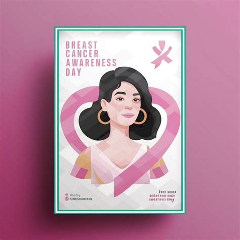 Breast Cancer Awareness Day Poster Design Premium Ai Generated Image