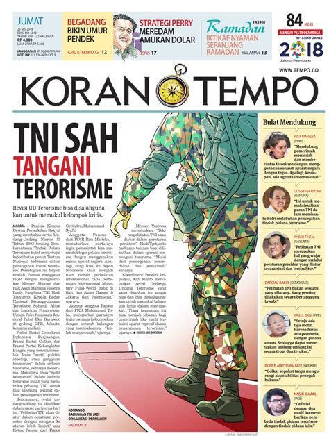 Edisi Jumat Mei Koran Tempo Co