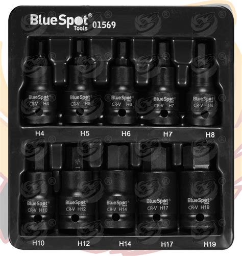 IMPACT HEX BIT Sockets Set 1 2 Drive Impact H4 To H19 Allen Key S2