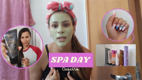 SPA DAY em casa Cabelo unha depilação skincare YouTube