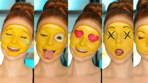 Diy Emoji Costumemakeup Tutorial Cc Youtube