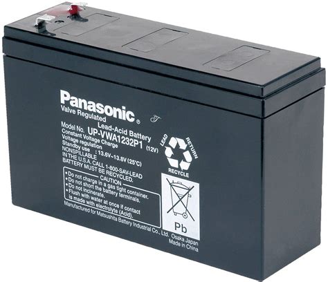 Batterie Au Plomb 12 V 2 6 Ah Panasonic High Power Plomb AGM L X H X