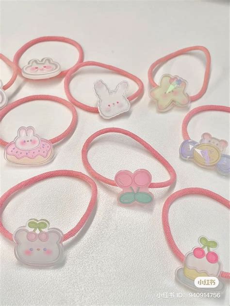 ૮ ྀི ͈ ˔ ͈ ྀིა ˚⋆ ˖ ࣪ Kawaii Hair Clips Hair Accessories Collection Hair Tie Accessories