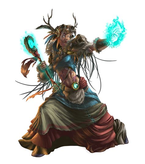 Female Human Shaman Or Druid Pathfinder Pfrpg Dnd Dandd 35 5e 5th Ed